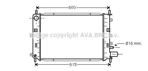 FD2152 AVA QUALITY COOLING Радиатор, охлаждение двигателя