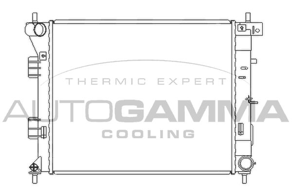 105988 AUTOGAMMA Радиатор, охлаждение двигателя