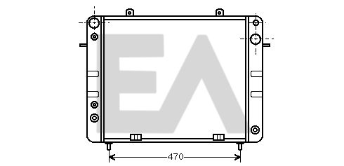 31R54064 EACLIMA Радиатор, охлаждение двигателя