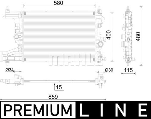 WG2183369 WILMINK GROUP Радиатор, охлаждение двигателя