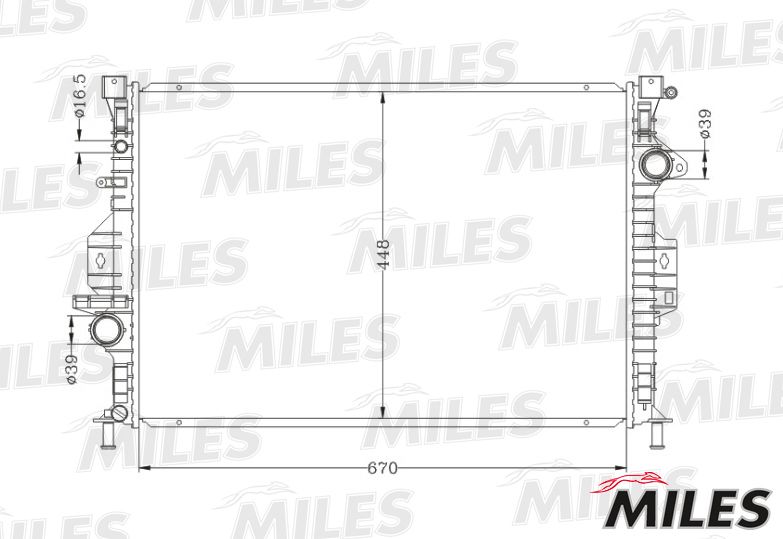 ACRB081 MILES Радиатор, охлаждение двигателя