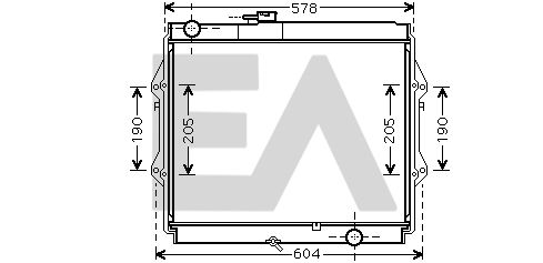 31R71319 EACLIMA Радиатор, охлаждение двигателя