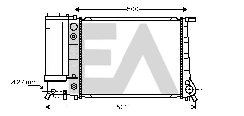 31R07049 EACLIMA Радиатор, охлаждение двигателя