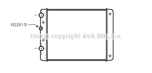 VN2129 AVA QUALITY COOLING Радиатор, охлаждение двигателя