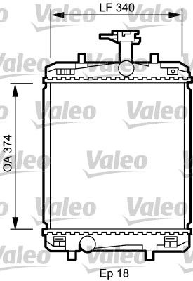 735072 VALEO Радиатор, охлаждение двигателя