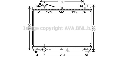 SZ2104 AVA QUALITY COOLING Радиатор, охлаждение двигателя