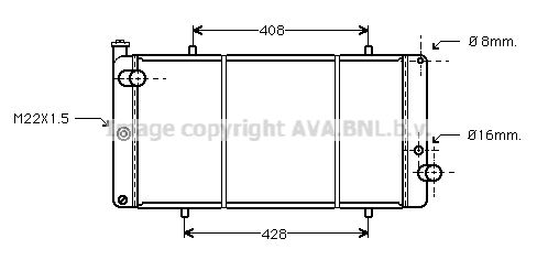 PEA2111 AVA QUALITY COOLING Радиатор, охлаждение двигателя