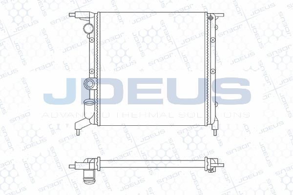 M0230331 JDEUS Радиатор, охлаждение двигателя