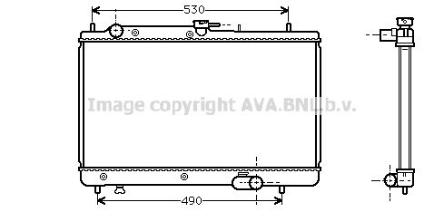 MZA2066 AVA QUALITY COOLING Радиатор, охлаждение двигателя