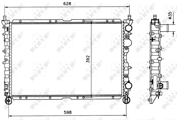 WG1723128 WILMINK GROUP Радиатор, охлаждение двигателя