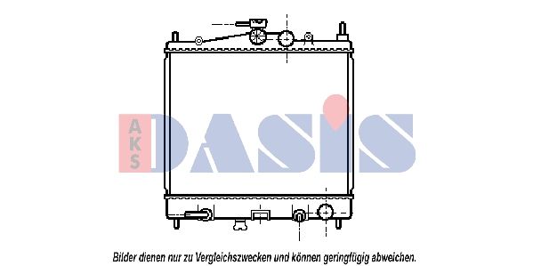 070066N AKS DASIS Радиатор, охлаждение двигателя