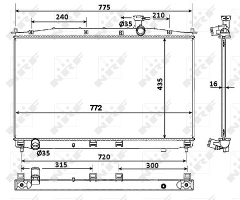 WG1722739 WILMINK GROUP Радиатор, охлаждение двигателя