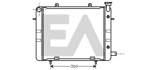 31R54023 EACLIMA Радиатор, охлаждение двигателя