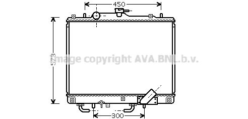 MT2156 AVA QUALITY COOLING Радиатор, охлаждение двигателя