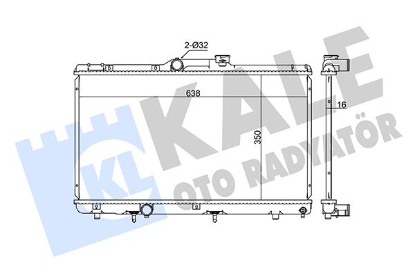 342150 KALE OTO RADYATÖR Радиатор, охлаждение двигателя