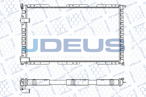 M023018A JDEUS Радиатор, охлаждение двигателя