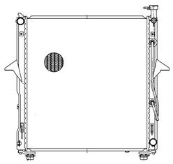 LRc08136 LUZAR Радиатор, охлаждение двигателя