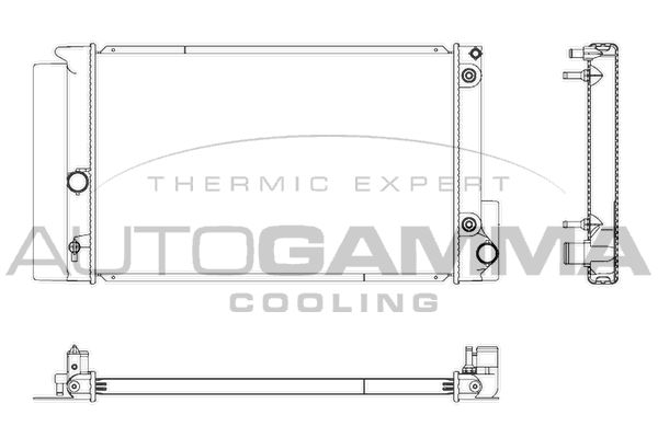107272 AUTOGAMMA Радиатор, охлаждение двигателя