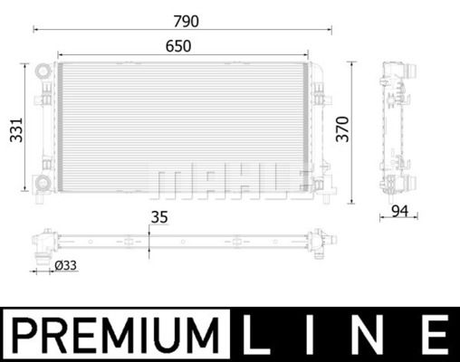 WG2183184 WILMINK GROUP Радиатор, охлаждение двигателя