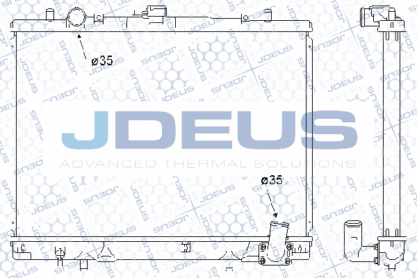 018M30 JDEUS Радиатор, охлаждение двигателя