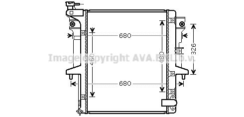 MT2203 AVA QUALITY COOLING Радиатор, охлаждение двигателя