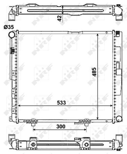 516572 NRF Радиатор, охлаждение двигателя