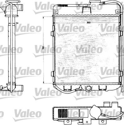 883712 VALEO Радиатор, охлаждение двигателя