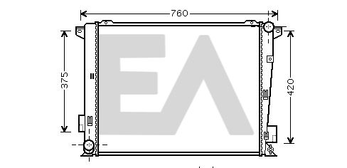 31R28065 EACLIMA Радиатор, охлаждение двигателя