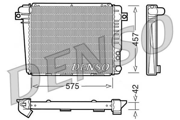 DRM05050 DENSO Радиатор, охлаждение двигателя