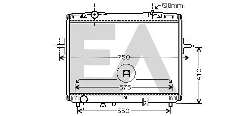 31R36020 EACLIMA Радиатор, охлаждение двигателя