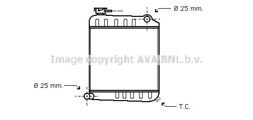 AU2013 AVA QUALITY COOLING Радиатор, охлаждение двигателя