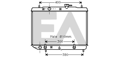 31R68043 EACLIMA Радиатор, охлаждение двигателя