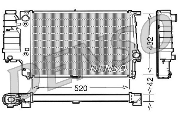 DRM05065 DENSO Радиатор, охлаждение двигателя