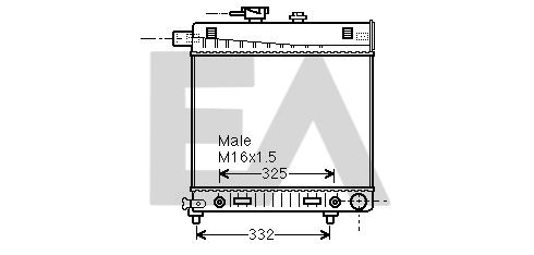 31R50121 EACLIMA Радиатор, охлаждение двигателя