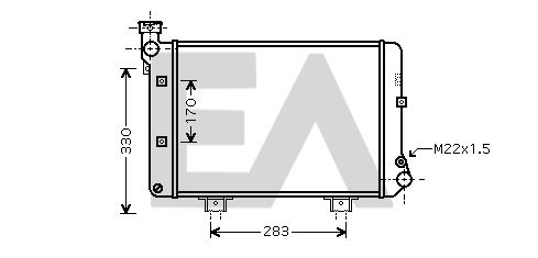 31R39003 EACLIMA Радиатор, охлаждение двигателя