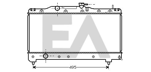 31R71062 EACLIMA Радиатор, охлаждение двигателя