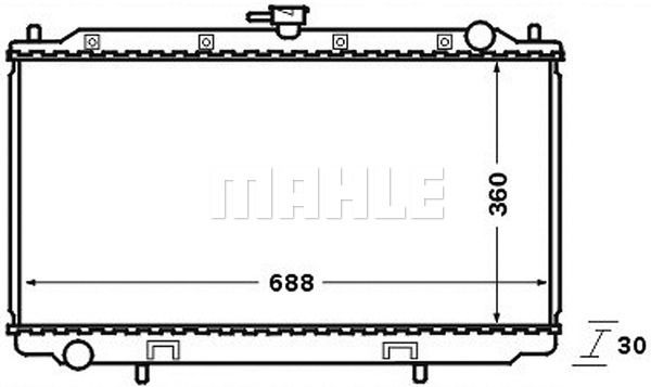 CR138000S MAHLE Радиатор, охлаждение двигателя