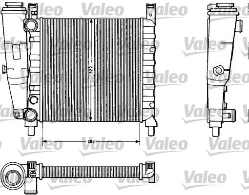 883812 VALEO Радиатор, охлаждение двигателя