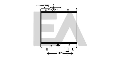 31R25072 EACLIMA Радиатор, охлаждение двигателя