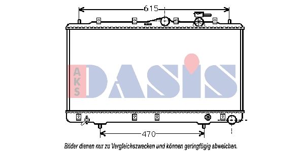 560090N AKS DASIS Радиатор, охлаждение двигателя