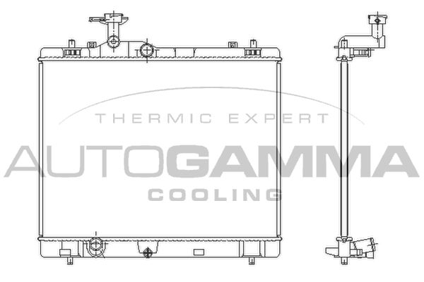 107988 AUTOGAMMA Радиатор, охлаждение двигателя