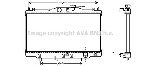 HD2176 AVA QUALITY COOLING Радиатор, охлаждение двигателя