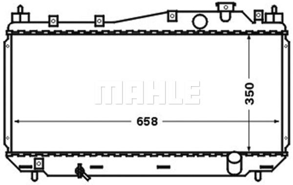 CR1252000S MAHLE Радиатор, охлаждение двигателя