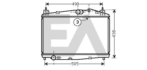 31R52105 EACLIMA Радиатор, охлаждение двигателя