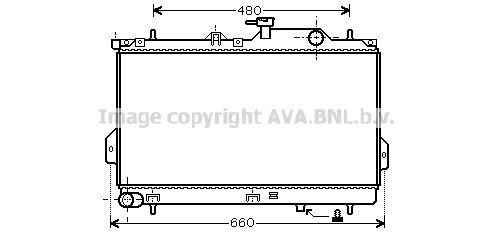 HY2098 AVA QUALITY COOLING Радиатор, охлаждение двигателя