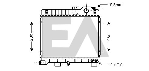 31R07072 EACLIMA Радиатор, охлаждение двигателя