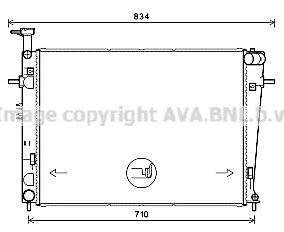 HY2387 AVA QUALITY COOLING Радиатор, охлаждение двигателя