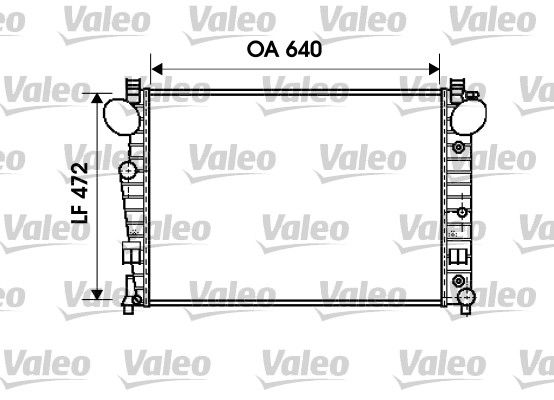 734802 VALEO Радиатор, охлаждение двигателя