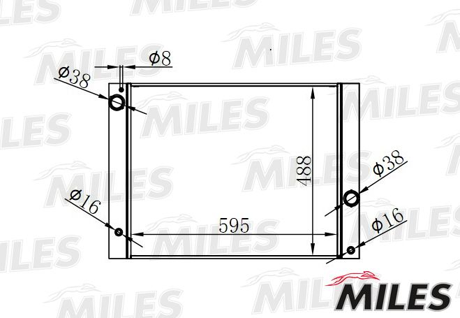 ACRB229 MILES Радиатор, охлаждение двигателя