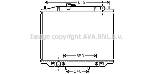 DN2262 AVA QUALITY COOLING Радиатор, охлаждение двигателя